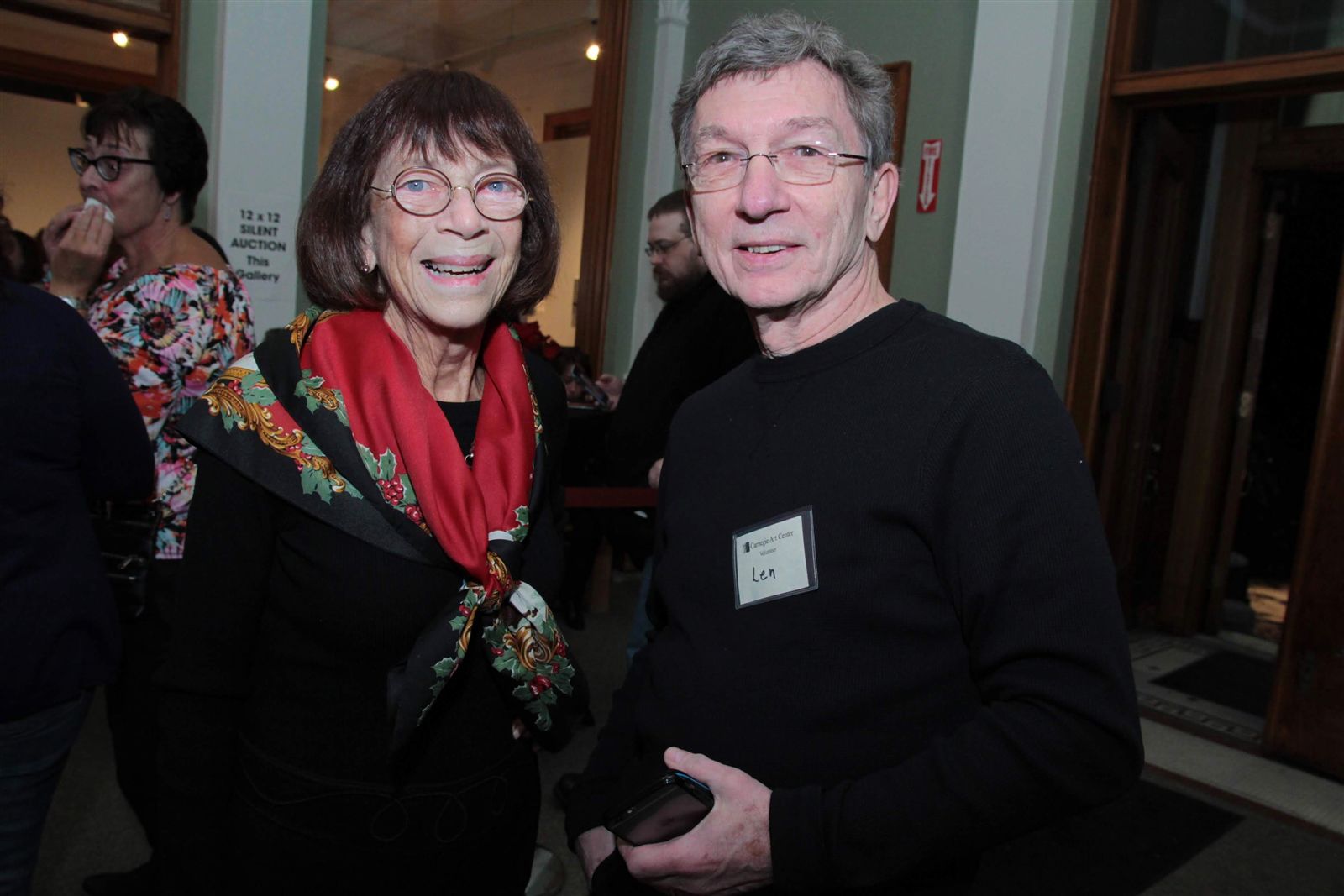 Smiles at Art Off the Wall in Carnegie Art Center